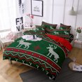 thumbnail image 1 of Innerwin Quilt Sets Printed Coverlet Set 3 Pieces Christmas Comforter Bedspread Lightweight Microfiber Breathable Ultra Soft Decor Style A Full, 1 of 3