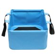 thumbnail image 2 of Graflsoa 18L Collapsible Square Fishing Bucket in Sky Blue for Camping, Boating, and Car Washing, 2 of 6