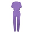 thumbnail image 5 of Yuyuzo Womens Workout Sets 2 Piece Short Sleeve Crew Neck T-Shirts Drawstring Jogger Pants with Pockets, 5 of 5