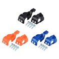 thumbnail image 3 of Youkk 2 Pcs Protection de Fourche en Plastique pour Moto avec Vis Incluses Mode Bleu 1Set, 3 of 6