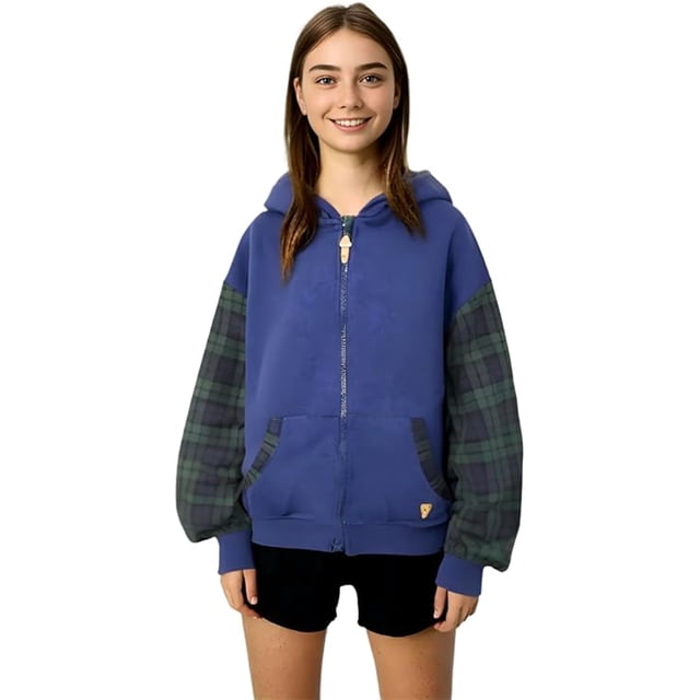 SANAE DESIGN Adaptive Clothing Hoodie Sweatshirt with Cargo Pockets & Magnetic Zipper Closure