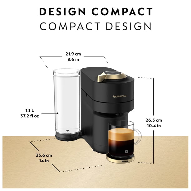 Nespresso Vertuo Pop+ Deluxe Coffee and Espresso Machine by