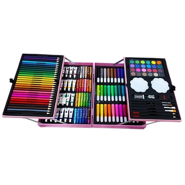 simhoa 200 Pcs Painting Set Kids Art Case Colour Paint Drawing Tools Colored Pencils,