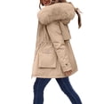 thumbnail image 1 of MASRIN Running Jacket  Womens Basic Hoodie Jackets Solid Color Zip Up Hooded Coats with Pockets Plus Size Loose Outwear Sweatshirts Sweater Stone, 1 of 5