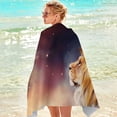 thumbnail image 4 of XZNGL Sand Towel Beach Towel Microfiber Beach Towel Super Lightweight Colorful Bath Towel Sandproof Beach Blanket Multi-Purpose Towel for Travel Swimming Pool 30X60 Inch, 4 of 4