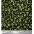 thumbnail image 1 of Soimoi Velvet Fabric Chestnut Leaves Printed Craft Fabric by The Yard 58 Inch Wide, 1 of 3