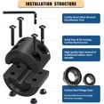 thumbnail image 3 of ORUYROP Winch Cable Hook Stopper, Silicone Rubber Stopper Protects Synthetic Winch Rope, Towing Hook, Cable Line for ATV UTV, Black, 3 of 6