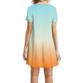 thumbnail image 4 of TJAZFJPA Robes pour Femmes Femmes Été Robes Décontractées Manches Courtes Robes d'Été Décontractées Robes T-Shirt Jupes de Plage Robes Mini Robes d'Hiver pour Femmes Robe à Nœud, 4 of 5