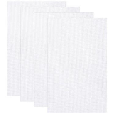 USHOBE Portable White Cross Stitch Fabric for Embroidery DIY Projects and Decorative Crafts