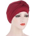 thumbnail image 1 of Bangcool Turban Tresse Torsadée Bonnet Élastique Bonnet de Perte de Cheveux Cache-Sommeil, 1 of 4
