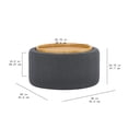 thumbnail image 3 of Beautiful Drew Stowaway Coffee Table with Storage by Drew Barrymore, Charcoal, 3 of 9