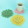 thumbnail image 5 of UNIQUE CREATIV CRAFT Macramé Coaster Kit - Star, 3 pcs, Age 8+, Beginner, 15.5 cm (6.1 in), 5 of 5