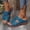 bleu, variante sur Sandales Mia Sandales Plates pour Femmes avec Soutien de Voûte Chaussures Dames Plage Sandales Orthopédiques Été Antidérapantes Pantoufles Décontractées Sandales Extensibles pour Femmes en Liquidation
