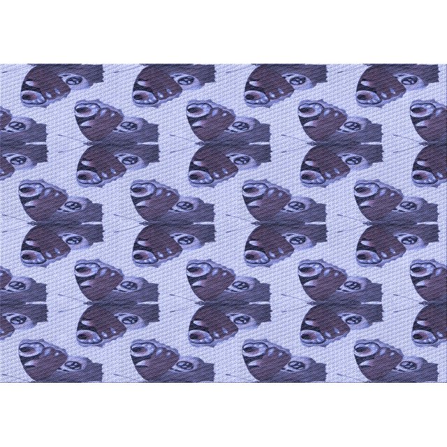Ahgly Company Machine Washable Indoor Rectangle Transitional Deep Periwinkle Purple Area Rugs, 3' x 5'