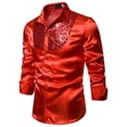 thumbnail image 1 of Chemise à Manches Longues pour Homme Chemise à Paillettes Décontractée de Mode Automne et Hiver pour Homme Haut à Manches Longues, 1 of 4