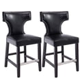 thumbnail image 1 of CorLiving Tabourets de comptoir ornés avec clous décoratifs, 1 of 4