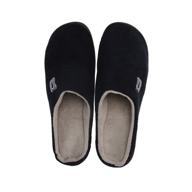 Memory Foam Slippers Men Anti Slip Rubber For Home Slippers For Sole Plush House Breathable Shoes Indoor Outdoor