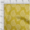 thumbnail image 2 of oneOone Velvet Medium Yellow Fabric Block Craft Projects Decor Fabric Printed By The Yard 58 Inch Wide, 2 of 5