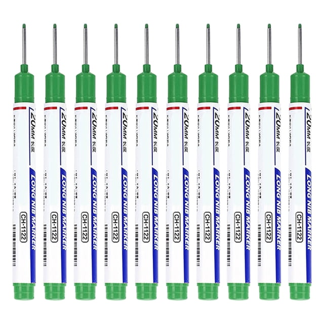 Collection de Marqueurs Verts de Qualité Professionnelle, Formule Résistante aux Produits Chimiques, Encre à Pénétration Profonde pour Applications Industrielles #3597N