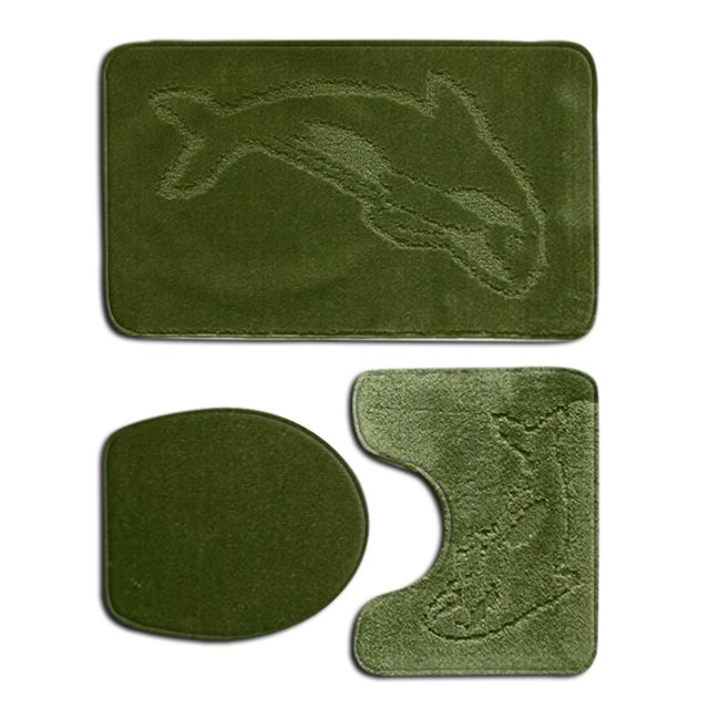 Transemion 3pcs/set Absorbent Bath Mat For Bathtub And Shower Easy To Clean Durable Comfortable Eco-friendly PJ210611-B002 1Set