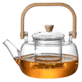 thumbnail image 1 of Cuisiland 1000ml Removable Filter and Borosilicate Temperature Resistant Glass Teapot with handle, 1 of 5