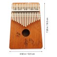 thumbnail image 2 of 1 Ensemble Piano Portable Kalimba 17 Touches Instrument de Musique Kalimba, 2 of 8