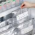 thumbnail image 4 of Classic Kitchen Accessories, 10PCs Aluminum Foil Freezer Bags Reusable Storage and Preservation Slider Bags with Label Seafood Pattern Design Sealed Bag for Vegetable Meat, 4 of 9