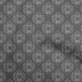 thumbnail image 1 of oneOone Polyester Spandex Gray Fabric Asian Batik Ogee Sewing Craft Projects Fabric Prints By Yard 56 Inch Wide, 1 of 4