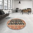 thumbnail image 3 of Ahgly Company Tapis d'Intérieur Rectangulaires Abstraits Rouge Brun, 8 Pieds x 10 Pieds, 3 of 6