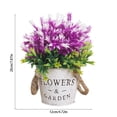 thumbnail image 3 of Aodebiao Small Fake Flowers Plants Mini Artificial Potted Plants for Table Desk Home Bathroom Office Decor, 3 of 6