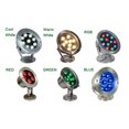 thumbnail image 3 of 6W/12W/18W/24W/36W LED Buried Light Lamp Red Green Blue IP68 LED Underwater Aquarium Pool Fish Tank RGB Spot Light, 3 of 6