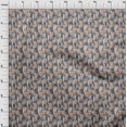 thumbnail image 4 of oneOone Viscose Chiffon Peach Fabric Tropical Craft Projects Decor Fabric Printed By The Yard 42 Inch Wide, 4 of 5