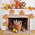 thumbnail image 4 of Yhmxh Home Decor Home Essentials Home Goods Home Accessories Simulated Maple Leaf Fall Classroom Decoration Maple Leaf Halloween Party Decoration Maple Leaf 50pcs Simulated Maple Leaf, 4 of 6