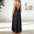 thumbnail image 4 of NIEWTR Robe Décontractée Tissée pour Tout-Petits et Bébés Filles à Larges Bretelles, Robe Soleil Fluide pour les Journées d'Été (Noir, 8-9 Ans), 4 of 6
