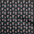 thumbnail image 1 of oneOone Polyester Spandex Black Fabric Circus Sewing Material Print Fabric By The Yard 56 Inch Wide-aD, 1 of 5