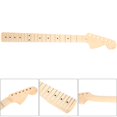 thumbnail image 4 of Parts 22 Fret Maple Guitar Neck Fingerboard Replacement for ST Electric Guitar, 4 of 7