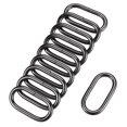 thumbnail image 1 of Unique Bargains Black Iron Electroplating Oval Buckles 10 Pack, 1 of 4