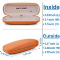 thumbnail image 2 of LAICAIW Eyeglass Case, Hard Shell Glasses Case Neutral Flip Glasses Case With Cloth, 2 of 5