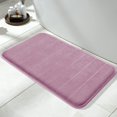 thumbnail image 1 of ORUYROP Memory Foam Bath Mat Large Size, 31.5 x 19.8 Inches,Soft and Comfortable, Super Water Absorption, Non-Slip, Thick, Machine Wash, Easier to Dry for Bathroom Floor Rug, Mauve, 1 of 7