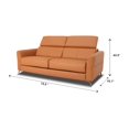 thumbnail image 4 of Elena Leather Loveseat Bed Sofa, 4 of 4