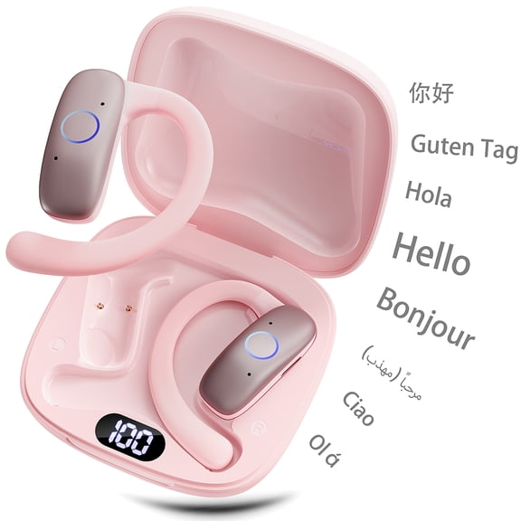 JYX Écouteurs Bluetooth 5.4, Écouteurs Sans Fil avec Réduction du Bruit, Autonomie de 36 H, Traduction en Temps Réel avec 115 Langues