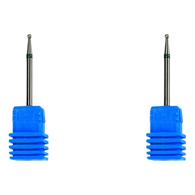 QualitChoice Ceramic Nail Grinding Drill Bit Gel Removal Manicure Polishing Tool No.02 2Set