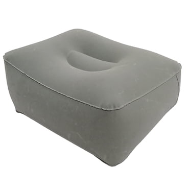 GROWTH TANK Repose-Pieds Gonflable pour Bureau, Doux et Confortable, Repose-Pieds Courbé pour Maison, Voyage, Bureau, Gris