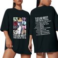 thumbnail image 1 of TayIor Sw1ft Chemises, Tylor Sw1ft Merch, Tylor Sw1ft, Chemises Blouse à Manches Courtes à Col Rond Imprimées Décontractées de Mode pour Femmes, T-Shirts Graphiques pour Amatrices de Musique pour Femmes TKFASHION Noir G, 1 of 5