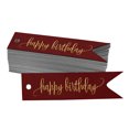 thumbnail image 1 of Inkdotpot Gold Foil Paper Hang Tags Happy Birthday Favor Tags 50 Pieces, 1 of 1