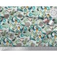 thumbnail image 3 of Soimoi Poly Georgette Fabric Floral,Bird & Animal Cartoon Print Sewing Fabric Yard 42 Inch Wide, 3 of 3