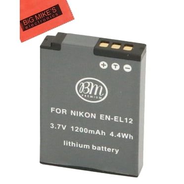 BM Premium EN-EL12 Battery for Select Nikon Coolpix Digital Cameras