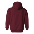 thumbnail image 2 of Gildan Mens Heavy Blend Hooded Sweatshirt, S, Garnet, 2 of 2