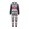 thumbnail image 1 of Faithtur Mignon Pyjama une-Pièce à Capuche avec Fermeture Éclair Imprimé de Noël Parent-Enfant, 1 of 9