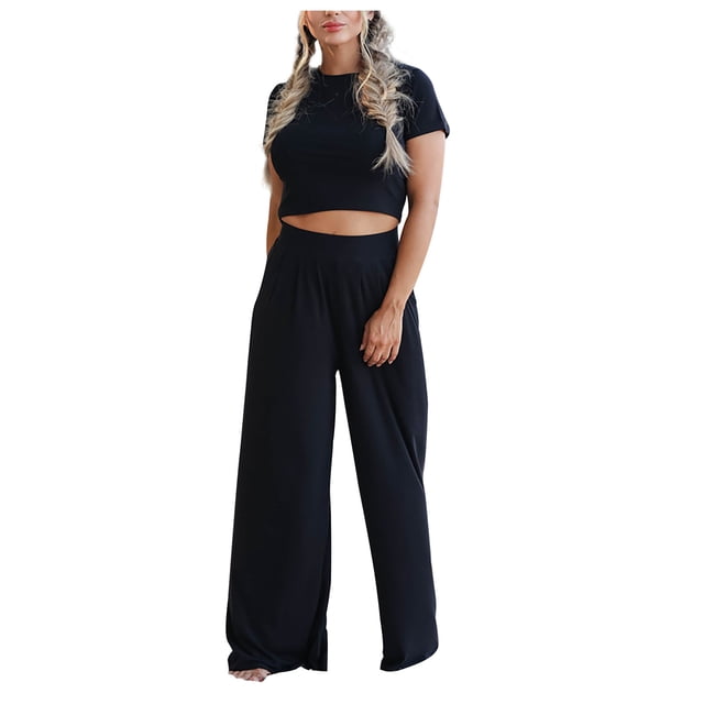 Birdeem Ensemble Débardeur et Pantalon à Lacets pour Femmes
